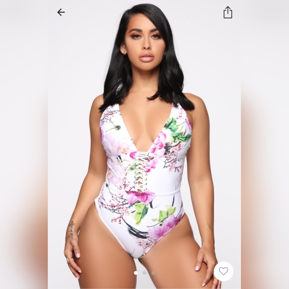 Fashion Nova Other - Fashion Nova Floral Lace-Up One Piece